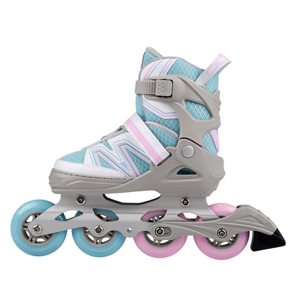 Patins à roues alignées bleu-gris, taille S, roulements ABEC9