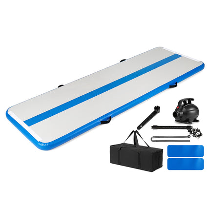 Blaue aufblasbare Gymnastikmatte mit elektrischer Pumpe, PVC