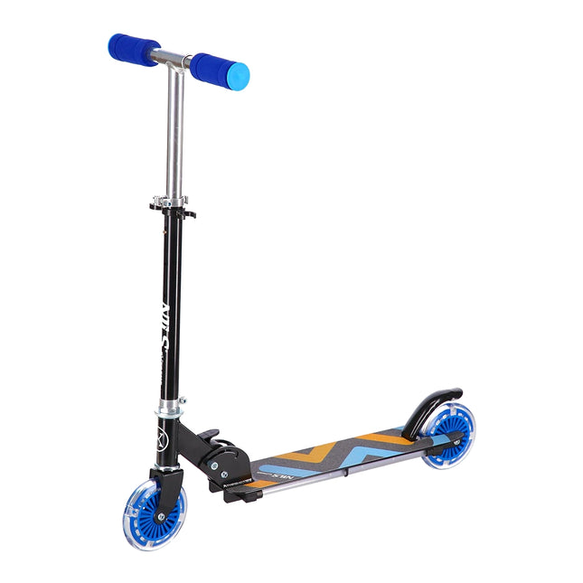 Trottinette bleue, pliable et légère