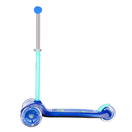 Blauer Kinderroller, faltbar, leichtes Design