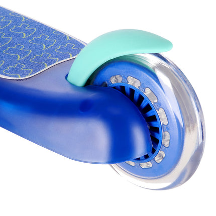 Blauer Kinderroller, faltbar, leichtes Design