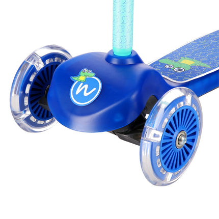 Blauer Kinderroller, faltbar, leichtes Design