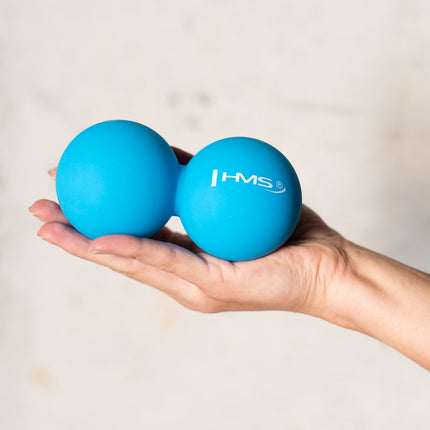Boule de massage bleue, double, HMS