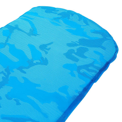 Tapis de camping autogonflant bleu, compact et portable