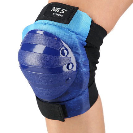 Blauer Protektoren-Set Größe L – Knie, Ellbogen, Handgelenk