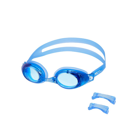 Lunettes de natation bleues, antibuée, protection UV