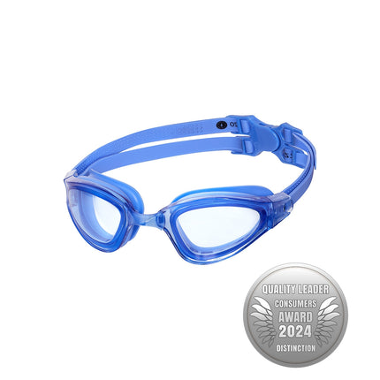 Lunettes de natation bleues, antibuée, protection UV