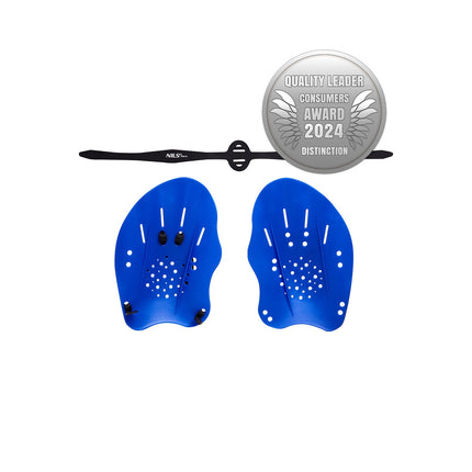 Blaue Schwimm-Paddles, verstellbar, ergonomisches Design