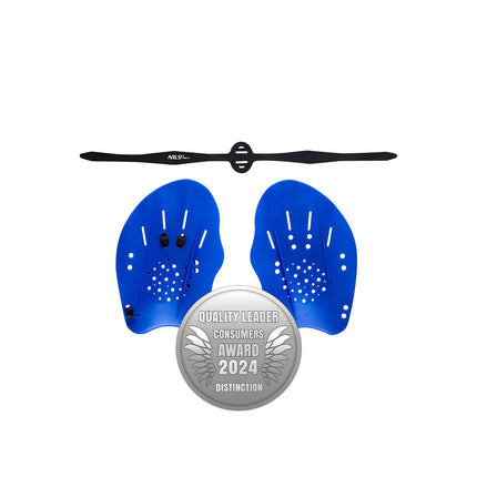 Blaue Schwimm-Paddles, verstellbar, ergonomisches Design