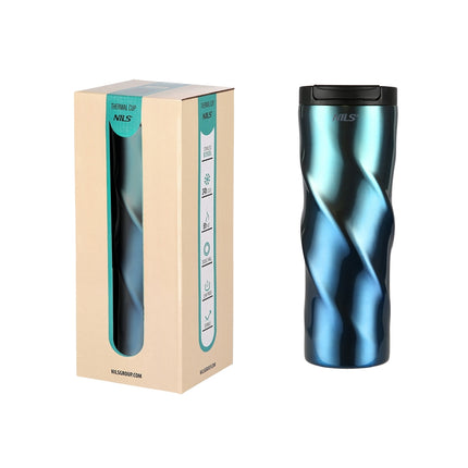 Tasse isotherme bleue, 22 oz, isolée