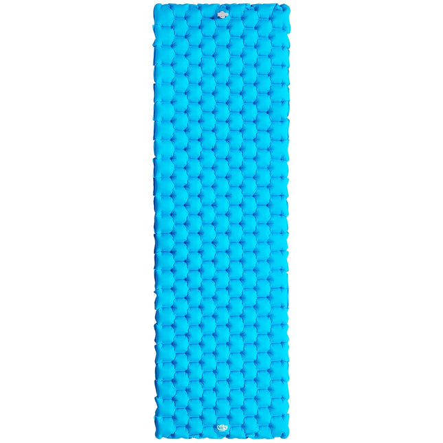Blaue Isomatte, leicht, tragbar, Nils Camp