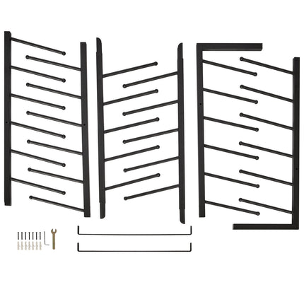 Blueprint Storage Rack, Wall-Mount 16-Tier Metal Holder
