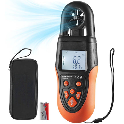 Bluetooth Handheld Anemometer – Wind Speed and Temp Meter