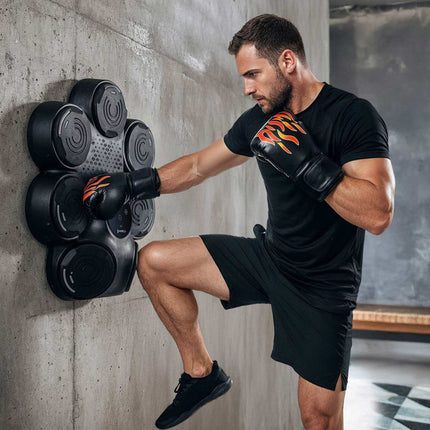 Machine de boxe musicale Bluetooth avec gants - 9 programmes