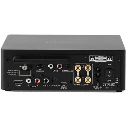Bluetooth Phono-Vorverstärker mit HDMI – Schwarz