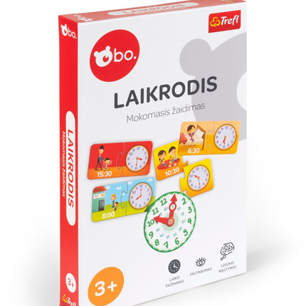Bo. Jeu de société éducatif « Horloge » (en langue lituanienne)