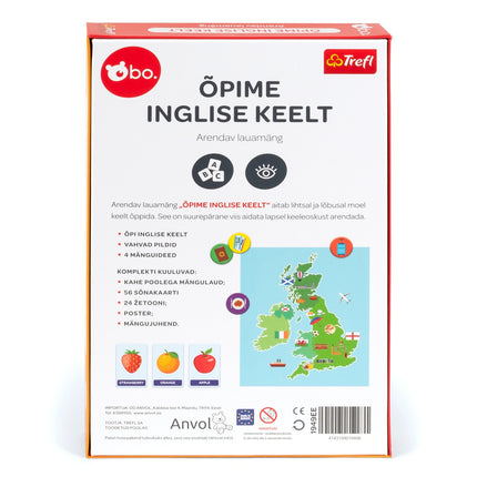 Bo. Jeu de société éducatif "L'anglais est amusant" (en langue estonienne)