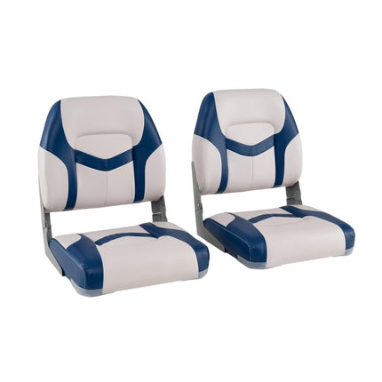 Ensemble de sièges de bateau, lot de 2, mousse de 7 cm, pliable, cuir PVC