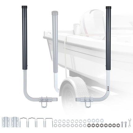 Boat Trailer Guides, Adjustable 40-48 In, 2-Pack PVC