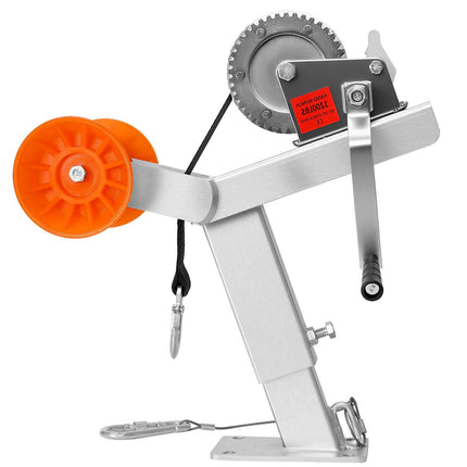 Boat Trailer Winch Stand With Roller, 1200 lb Winch