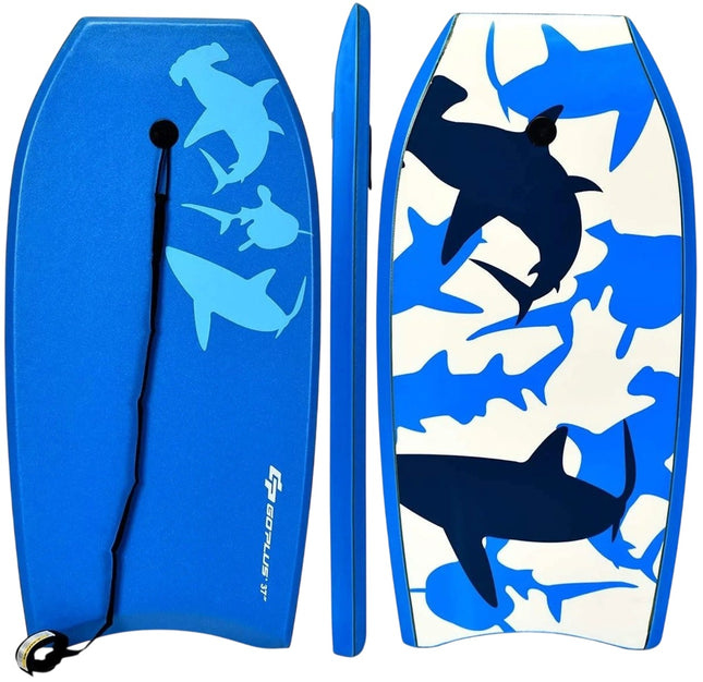 Bodyboard 94x47x5,5 cm, noyau EPS, bleu