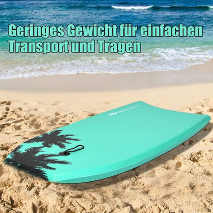 Bodyboard für Kinder, 83x47x5,5 cm, Grün, EPS-Kern
