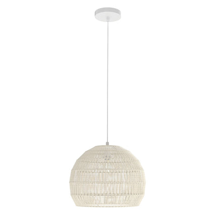 Suspension Boho, hauteur réglable, abat-jour en papier