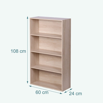 Bücherregal mit verstellbaren Einlegeböden, freistehend