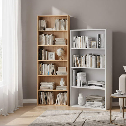 Bücherregal mit verstellbaren Einlegeböden, freistehend