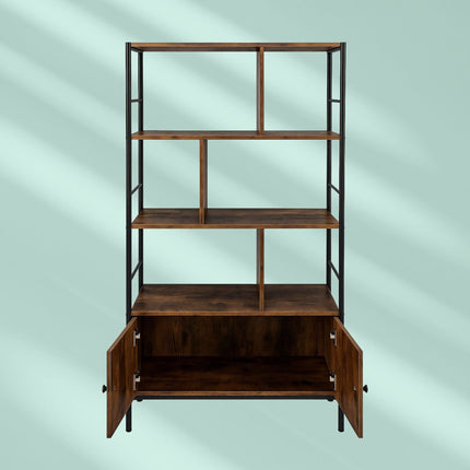Bibliothèque avec meuble de rangement - 3 étagères, meuble bas