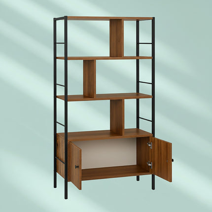 Bibliothèque avec meuble de rangement - 3 étagères, meuble bas