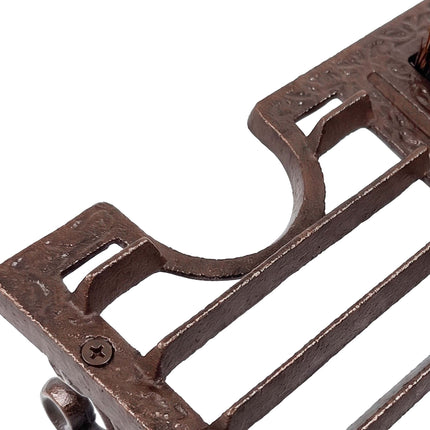 Stiefelkratzer mit Stiefelknecht – Gusseisen, Borstenbürste