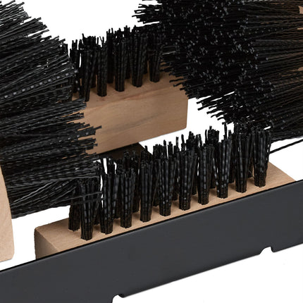 Grattoir à bottes avec brosses de nettoyage triple face