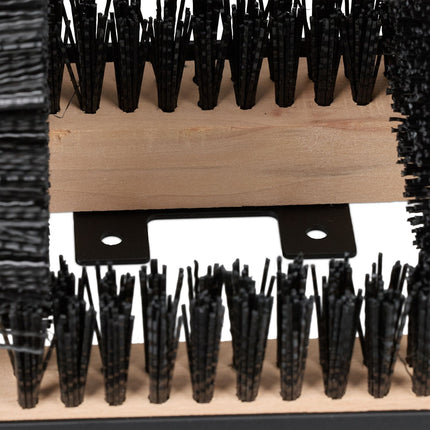 Grattoir à bottes avec brosses de nettoyage triple face