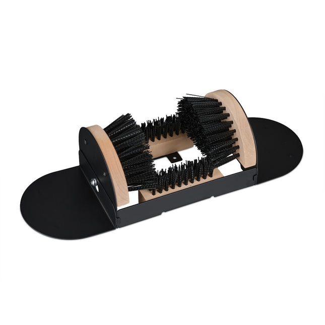 Grattoir à bottes avec brosses de nettoyage triple face