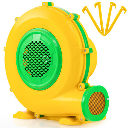Souffleur pour château gonflable 950W avec poignée et piquets de fixation au sol