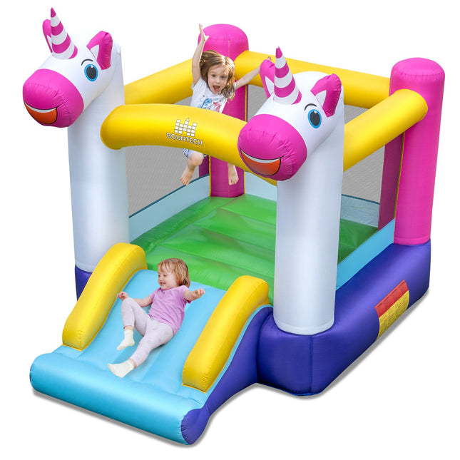 Château gonflable avec toboggan - Tissu Oxford résistant, intérieur/extérieur