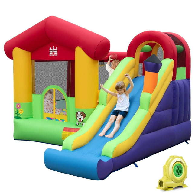 Hüpfburg Aufblasbare Spielburg für Kinder mit Rutsche 325 x 290 x 205 cm