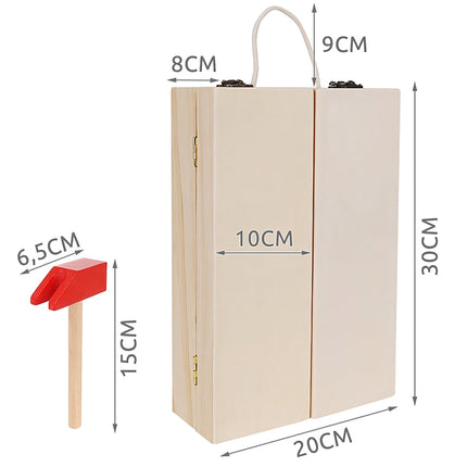 Kiste + Satz Holzwerkzeuge 22697 