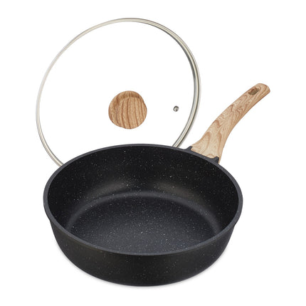 Braisière avec couvercle, antiadhésive, compatible induction