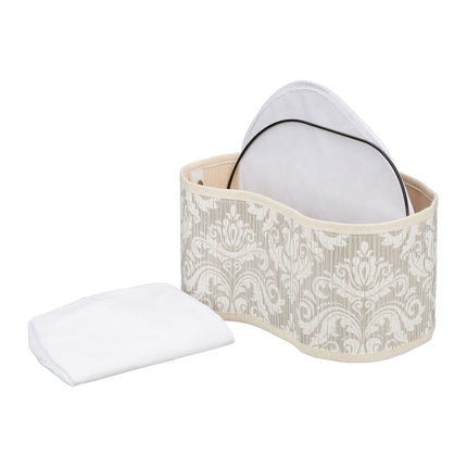 Corbeille à pain en bambou, motif floral