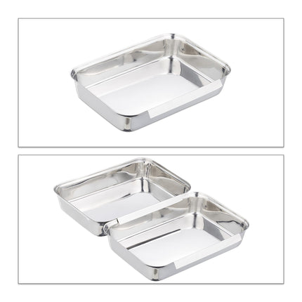Ensemble de plateaux à paner en acier inoxydable