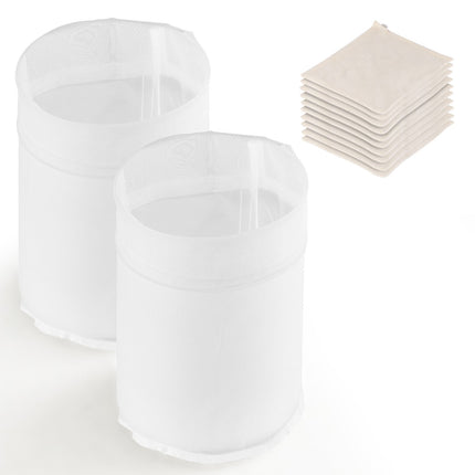 Brew Bags Set – 2 Grain, 10 Hop Fine Mesh