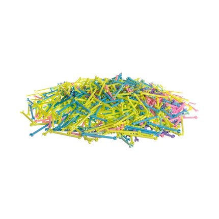 Bausteine - Strohhalme - Baufiguren - 1000 Stück 