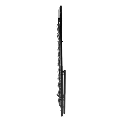 Brochure Display Rack, 20-Pocket Metal Floor Stand, Black
