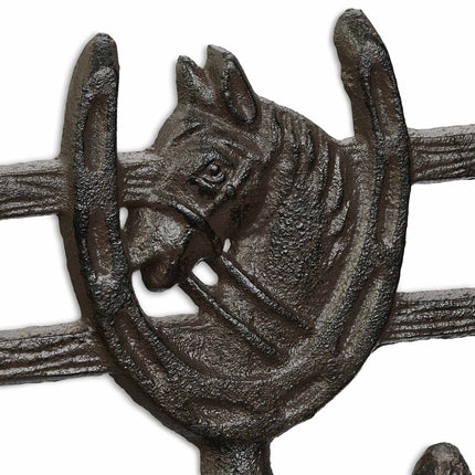 Cintre marron en forme de cheval