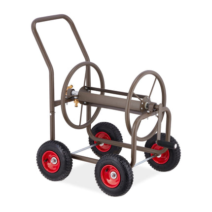 Dévidoir marron à 4 roues