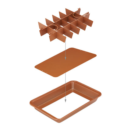 Brownieform mit anhebbarem Boden