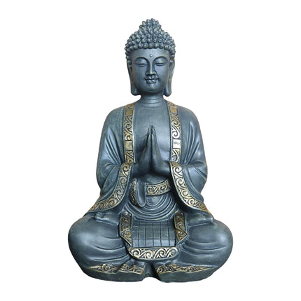Buddha-Statue 38cm, wetterfestes Polyresin