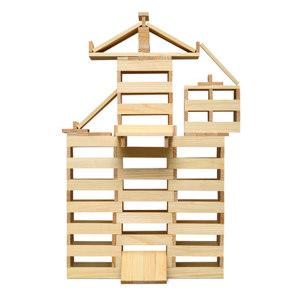 Building sticks 200 pcs. Wood white